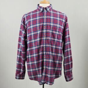 Vineyard Vines Red Flannel Plaid Button-Down Tucker Shirt | Men's XL